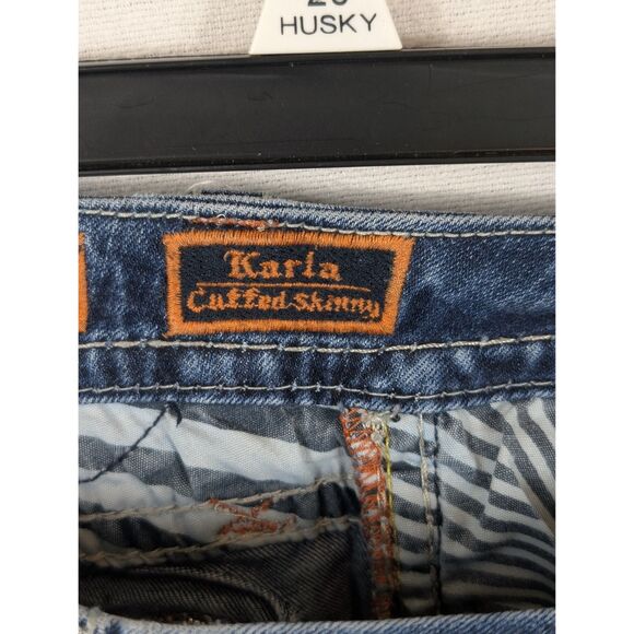 Rock Revival Karla Cuffed Skinny Jeans E8452CK5S Women's Size 25 - Picture 9 of 16